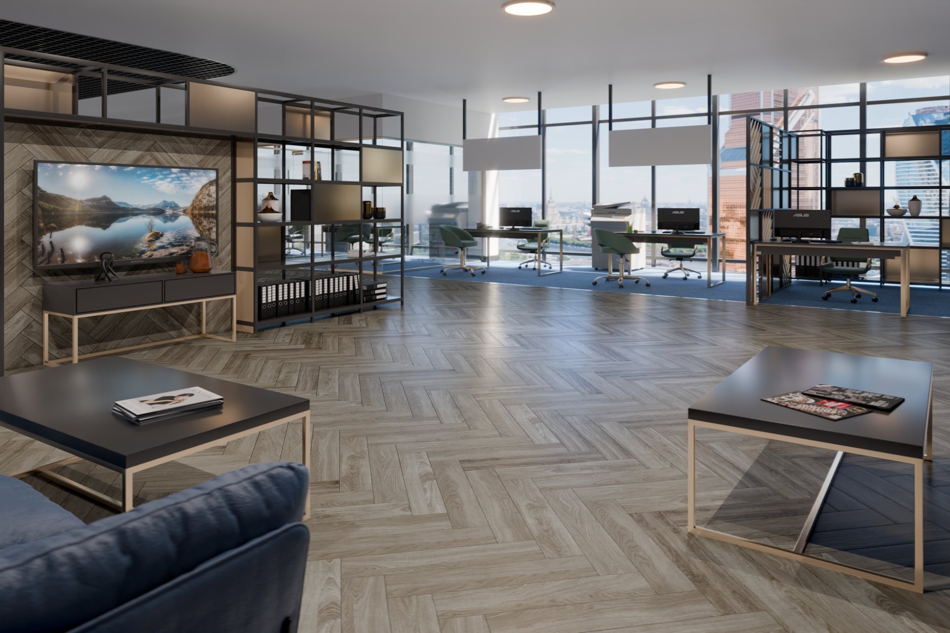 Инженерный паркет «Damy Floor» Скандинавский (укладка елочкой) — купить в Красноярске