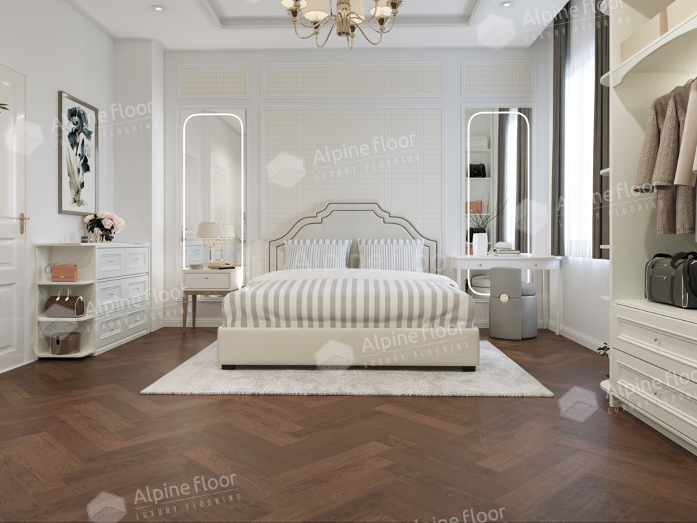 Инженерная доска "Alpine Floor" Дуб Браун (600*120*12 мм) — купить в Красноярске